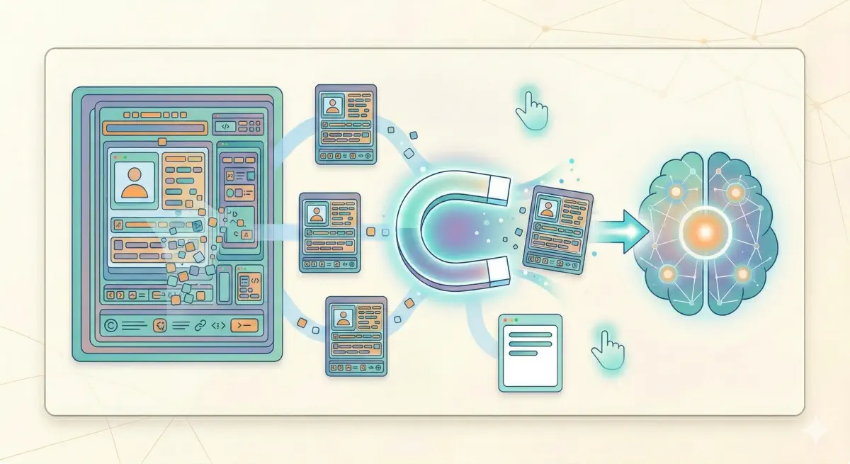 HTTP content negotiation diagram showing Accept: text/markdown header and Markdown response from edge