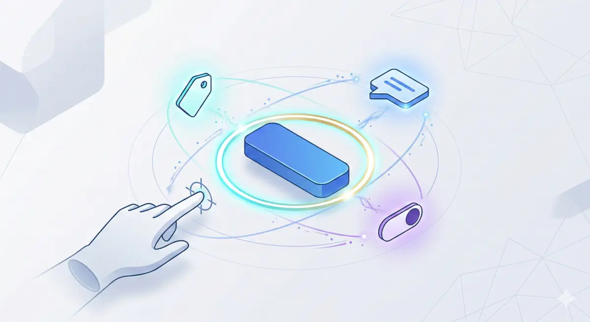 Before and after code examples for icon buttons, inputs, accordions, modals, and form errors